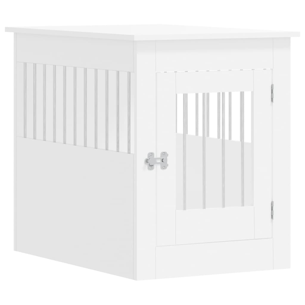 NNEVL Dog Crate Furniture White 55x80x68 cm Engineered Wood