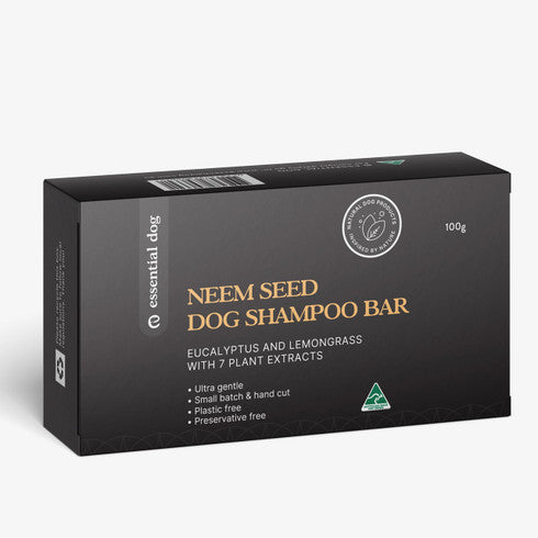 Solid Dog Shampoo Bar: Neem Seed, Lemongrass and Eucalyptus