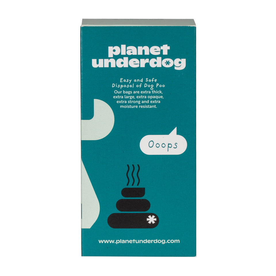 60 Planet Underdog Compostable Dog Poop Bags - Green Box