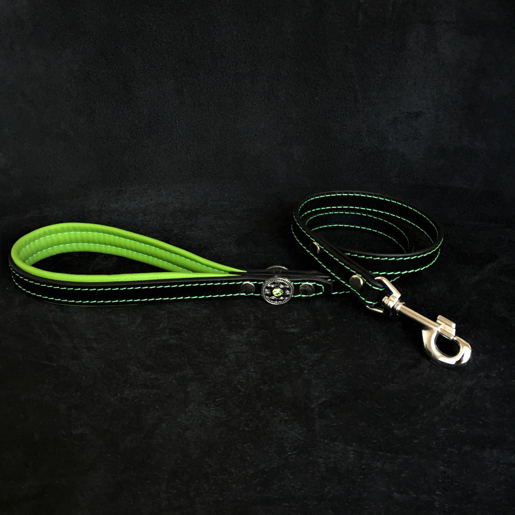 &#39;&#39;Bijou&#39;&#39; harness Black &amp; Green for big dogs